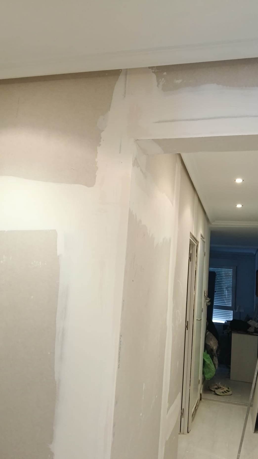 Zona de trabajo en reforma de vivienda